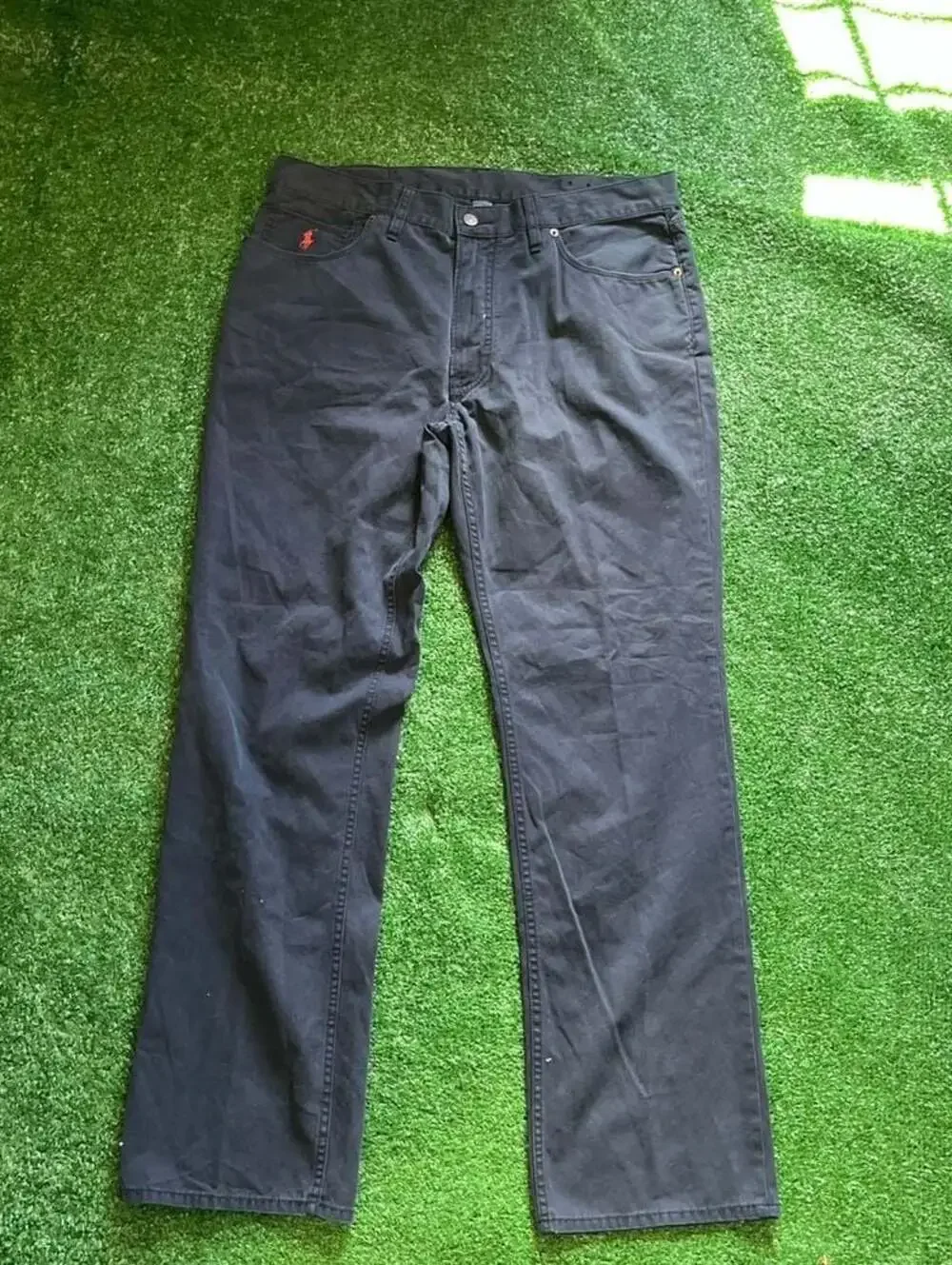 Vintage Polo Ralph Lauren Authentic Dungarees Navy Straight Leg Chino Pants